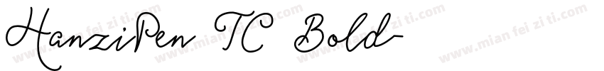 HanziPen TC Bold字体转换